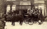 J.P. Dixon driving a carriage with his wife (seated at rear) and Ethel Dixon his
daughter in law